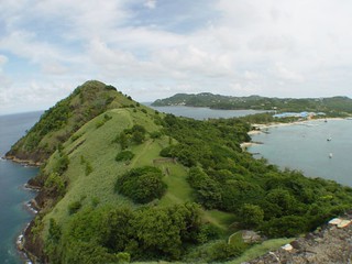 frame - Looking out across Pigeon Island toward Signal Peak