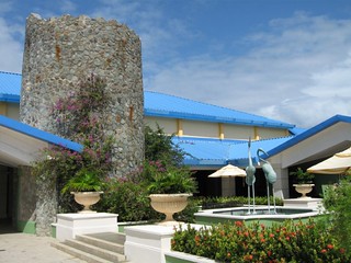 Outside the main lobby