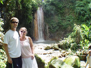 frame - Kari and I with the Diamond waterfall