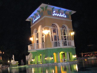 The main pool @ night