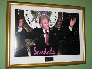 Politics - Bill Clinton <3 Sandals Grand St Lucian