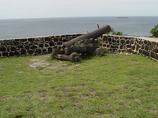 A canon on Fort Rodney