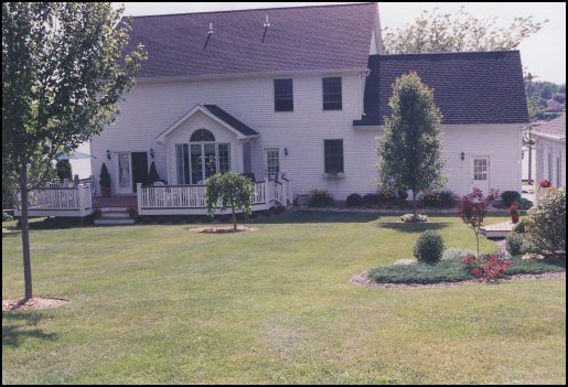 The back of the house