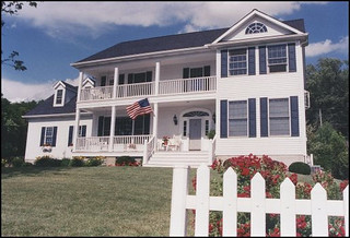 The front of the river house