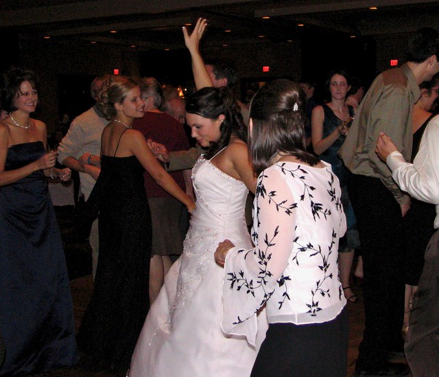 Kari and her mom dancing