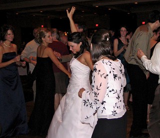 Kari and her mom dancing
