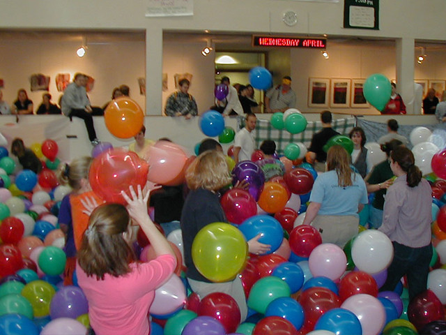 Balloons on the Orange Carpet