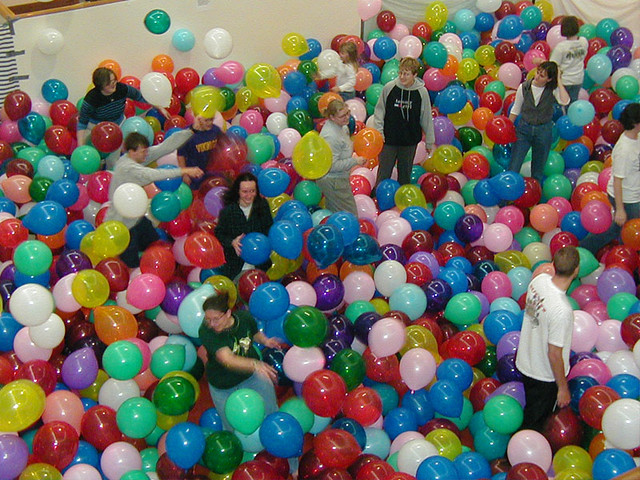 Balloons on the Orange Carpet