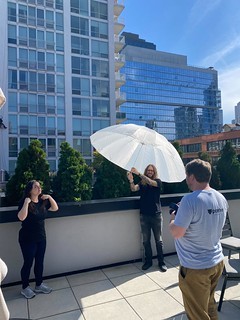 This umbrella really diffused the light perfectly