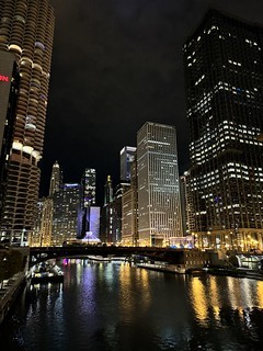 Love walking off the Clark and Lake blue line stop to be welcomed by these views