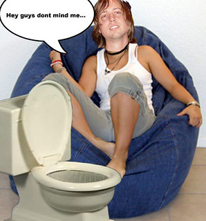 Cedric hanging out in the bathroom? (by Zach)