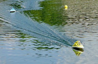 Small RC boats at the Regatta