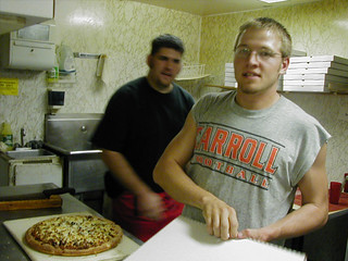 pizza - Scott and Kevi @ Pizza Palace