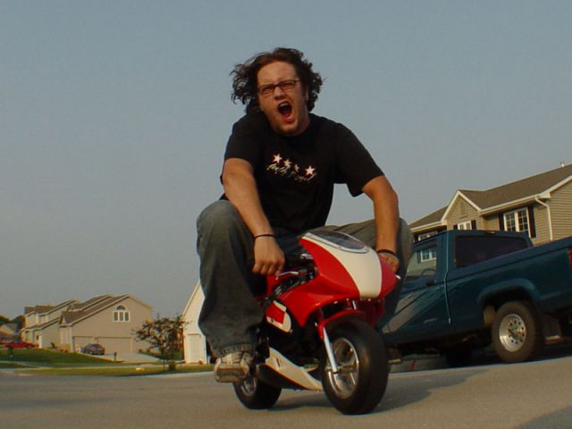Me on my Pocket Bike