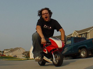 frame - Me on my Pocket Bike