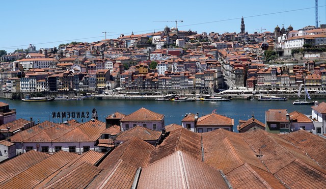Porto from the rooftops of Vila Nova de Gaia