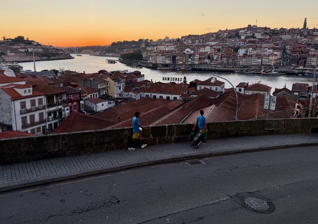 Sunset over the Douro River