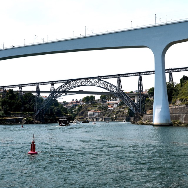 Bridges of Porto. The middle one was designed by Gustave Eiffel.
