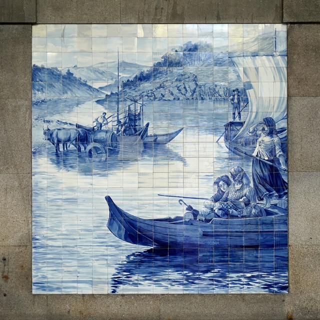 The tile murals in Porto are wild