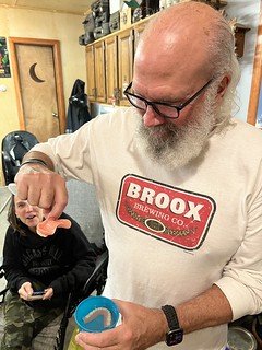 Not really sure why he has those teeth. Teresa is grossed out, lol
