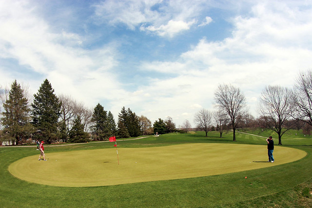 Beautiful day for golf