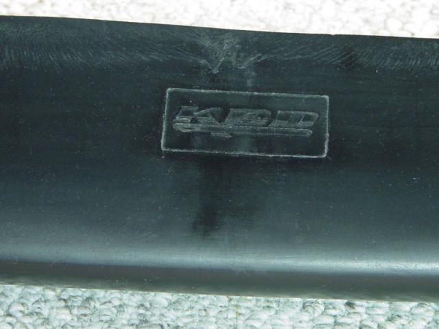 The logo in the urethane bumper