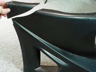 Broken - A chunk out of the passenger side of my new urethane bumper