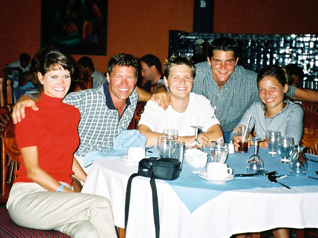 At dinner with Matthieu