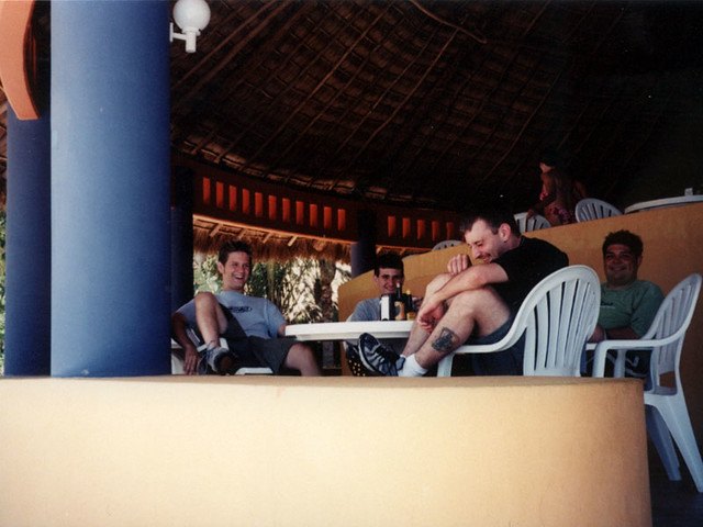 The dudes I hung out with at our resort