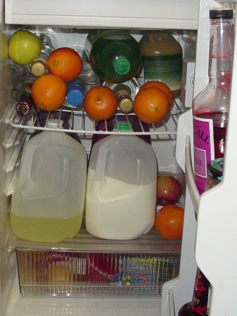 The milk didn't go in...