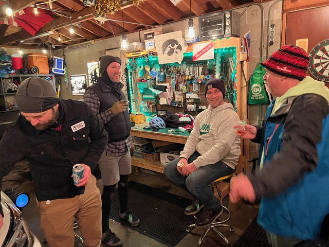 Hangin out in Lyle's garage