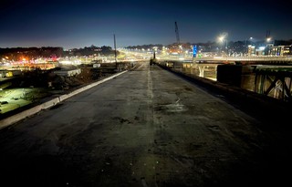 The on ramp that you can just bike right up. No blockades or anything