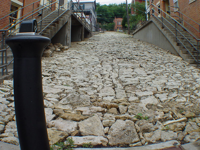 Cobblestone street in Galena