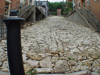 Cobblestone street in Galena