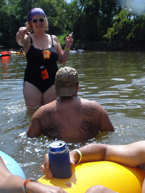 That dude swam under us