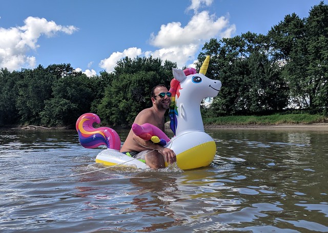 Brad on the unicorn