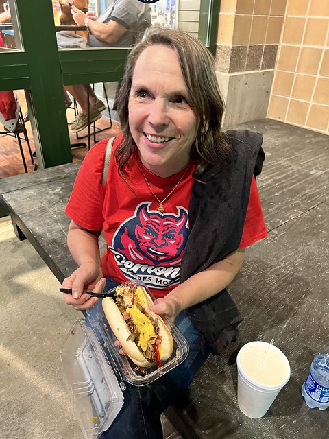 Waitin out the rain with dinner