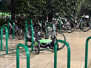 Bikes gettin rained on