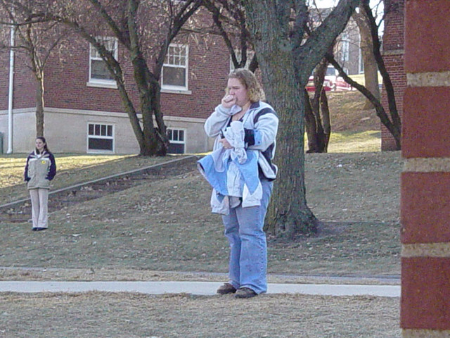 I Think it was her car that was on fire...