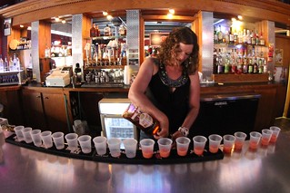 Drinks - A round of shots to get the night started