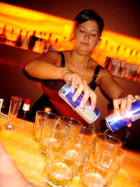 Jager Bombs at Y Bar