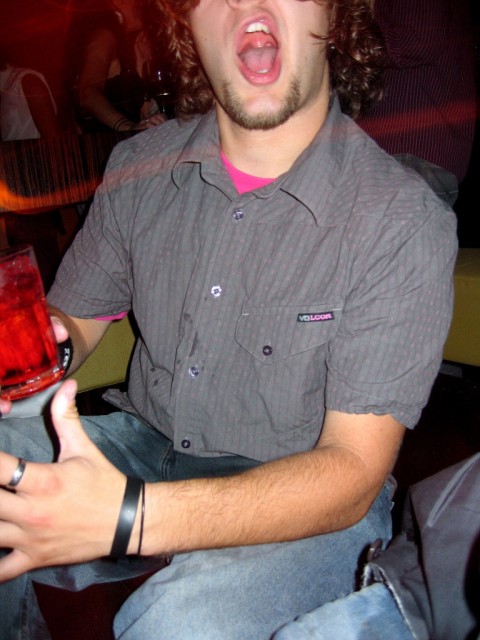 Immediately after Harper dumped vodka on my crotch