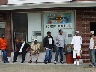 Hanging out in front of the convenience store