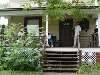 Hanging out on J.C.'s porch