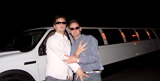 Westside - Jason and I in front of the Limo