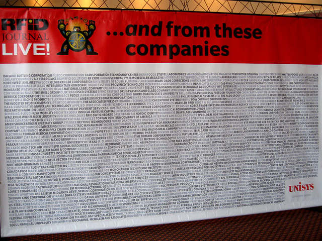 There are a few sponsors - this is about half