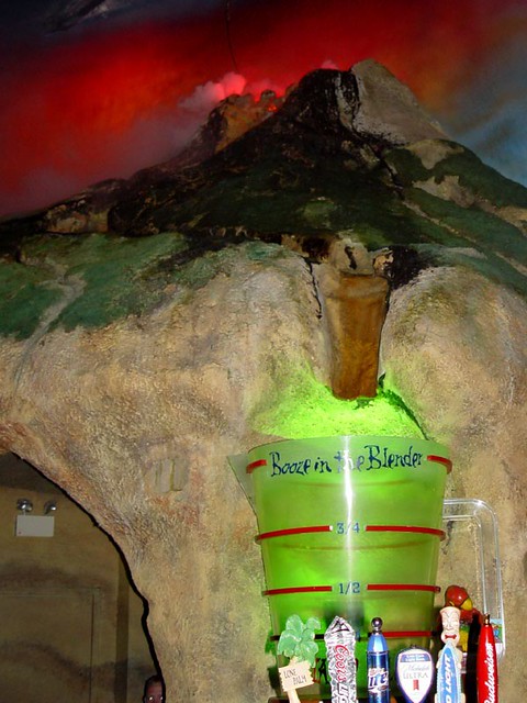 You can't really tell from the photo - but the margarita volcano is erupting