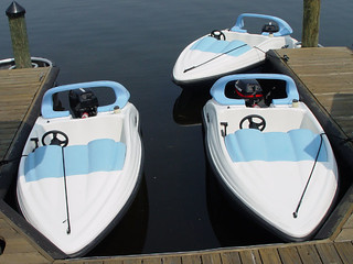 Some mini speedboats