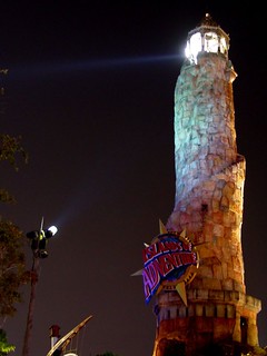 A crazy lighthouse at Universal