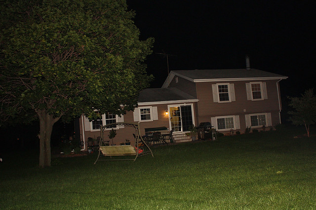 The back of Rich's house